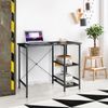 36" Computer Desk PC Laptop Table Workstation Study Office With 2 Tier Shelves