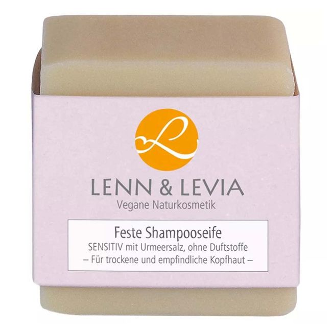 Lenn & Levia Festes Shampoo, SENSITIV mit Urmeersalz, 100g