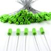 50pcs Numbered Security Cable Seals Tamper Proof Steel Wire Cable Tags Pull-Tite Trailer Seals Cable Ties-Strap(Green)