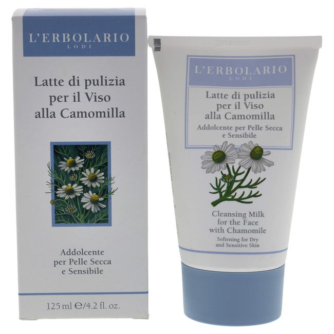 Cleansing Milk - Chamomile by LErbolario for Women - 4.2 oz Cleanser