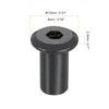 sourcing map M6x15mm Hex Socket Head Insert Nut Screw Post Sleeve Nut Black Oxide 10pcs