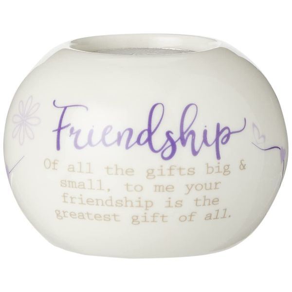 Said with sentiment Teelichthalter aus Keramik, Freundschaft, Einheitsgröße