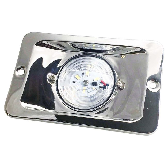 TOTAL MARINE Pac Trade Boat LED Transom Stern Light Stainless Steel 304 Splash Proof Flush Mount