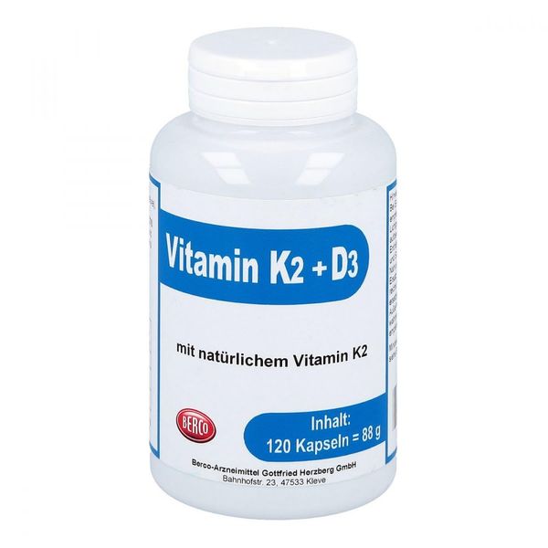 VITAMIN K2+D3 Berco Kapseln 120 St
