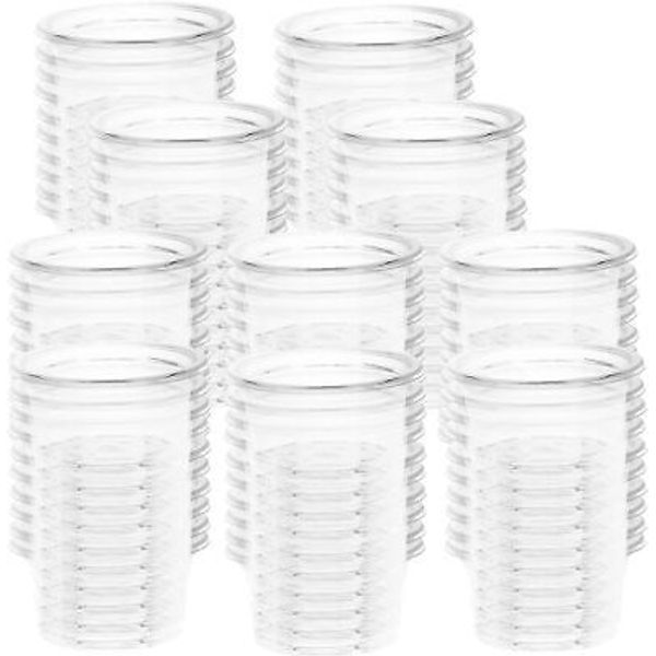 Small Gecko Food and Water Cups Plastic Feeder Cups, 100 Pack Feeding Bowls...