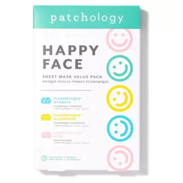 Patchology Happy Face Sheet Mask Value Pack