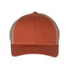 Richardson Fitted Trucker with R-Flex S/M Dark Orange/ Khaki