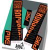 RockShox Pike 2018 Orange/Black Replica Decals Gloss
