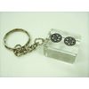 Clear Mah Jongg Pies (Large) Keychain [ryan Pin]