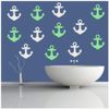 azutura Anchor Seaside Nautical Wall Sticker Pack White