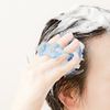 Green Bell Shampoo Brush Blue