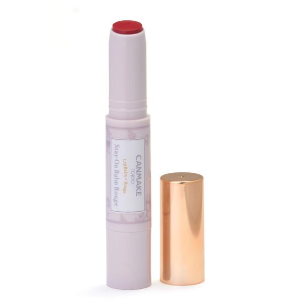 Canmake Steon Balm Rouge 19 Lipstick Single Piece Ruby Prism Rose 2.8g (x1)