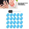 Nail Art Sanding Cap, Nail Drill Bit Block Sanding Cap, Polishing Head Grinding Sanding Bands Set Polisher Sand Manicure Pedicure Tool(10 x 15mm)(Blue)
