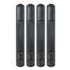 Bianchi AccuMold Elite 4-Pack 7906 Chrome Snap Belt Keepers (Plain Black) (1017262)