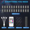 20 Pods Wireless RGB Strobe Lights w/Remote Control LED Flash Warning Lights Kit