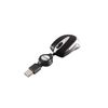 Verbatim 99999 Go Mini - USB Optical Travel Mouse with Retractable Cable, black