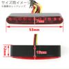Flush Mount Micro Mini Built-in LED Tail Light with Smoke Lens Inspection Red Glow