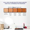 Graftobian HD Glamour Crème Foundation Palette (Blush) - High Definition 5 Color Makeup Palette, Cream Based Foundation Pink and Red Blush Palette for Cheeks, Full Coverage - For All Skin Shades