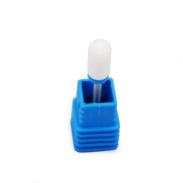 Rolabling Round Head Ceramic Nail Drill Bit For Electric Nail Drill Manicure Machine Accessories Tool (Blue Medium)