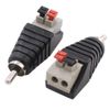 exgoofit 10-Pack Speaker Wire Cable to Audio Male RCA Connector Adapter Plug Jack