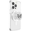 Black Butterfly White PopSockets MagSafe PopGrip for iPhone