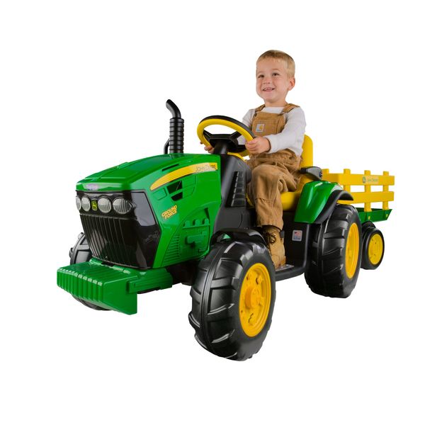 Peg Perego John Deere Ground Force Tractor with Trailer