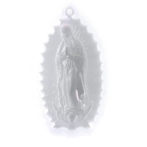 SIXAOAZZ Silicone Keychain Molds with Virgin Mary Design Decor DIY Crafts Making (1pcs)