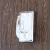 Fullness Mini Pole Bracket, Clear, Resin 2 Pack