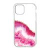 Ellie Los Angeles Love Ellie Pink and White Agate Phone Case for iPhone XR 11