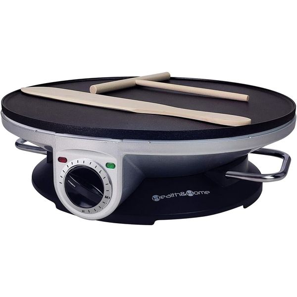 Health and Home Crepe Maker - 13 Inch Crepe Maker & Electric Griddle & Non-stick