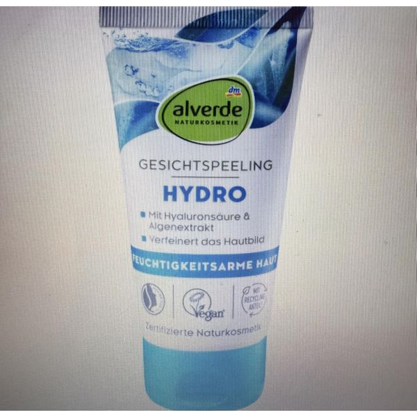 alverde NATURKOSMETIK Hydro Gesichtspeeling, 75 ml