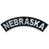 Hot Leathers Nebraska  4" X 1" Top Rocker Patch PPM4054