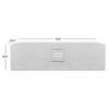 Real Flame Aegean Large Rectangle Fire Table Fabric Protective Cover in Gray
