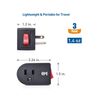 3 Pack Grounded Outlet With ON Off Switch Single Plug In Power Button