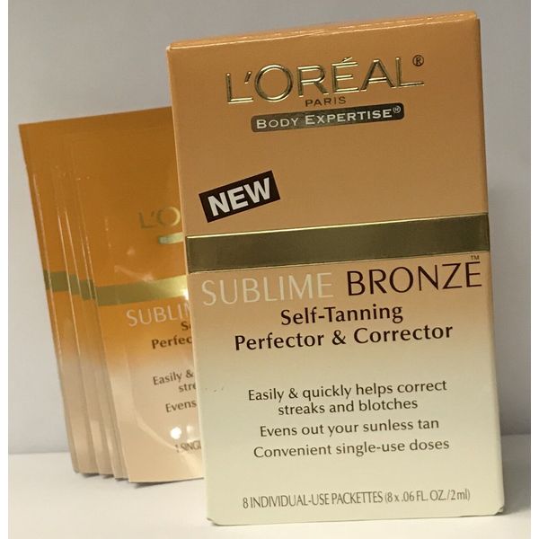 L'oreal Sublime Bronze Self-Tanning Perfector & Corrector 8 Packettes