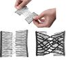 2 Pcs Magic Hair Combs, Vintage Stretch Beaded Hair Combs Elastic Pearls Hair Clips Stretchy Bead Hairpins Double Slides Hair Combs for Women Ladies Girls DIY Hair Styling Accessories