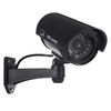 IR1100 Outdoor Black Security Camera Camera CCTV Dummy With Flashing LED with Screws