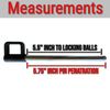 RING HANDLE Weight Stack Pin Universal Replacement - Heavy Duty - Rod Insert Gym