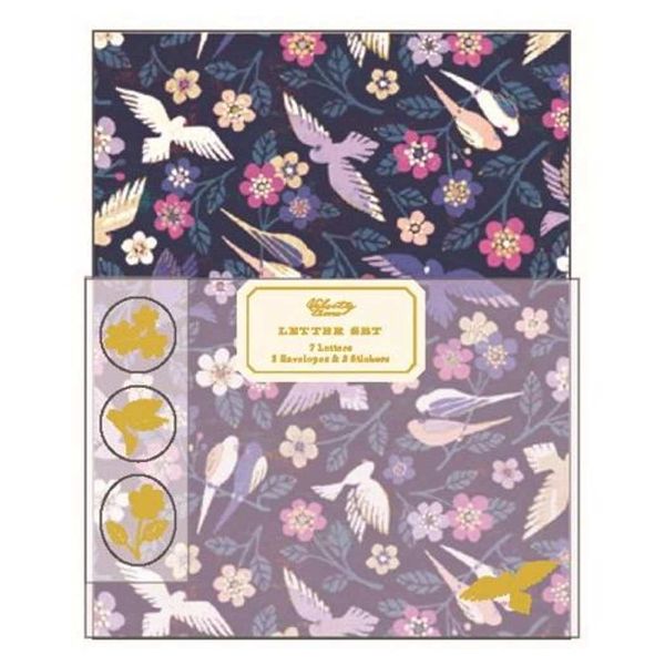 Tomoko Hayashi Letter Set, Birds & Flowers