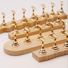 [BEAUTY PLAYER] Magnetic Acrylic Manicure Tool Nail Practice Stand Hand Nail Exercise Pedestal Nail Supplies Nail Tip Display Stand Set of 5 (Wave Lace)