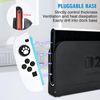 DLseego Protective Cover for Switch 2 Console,Anti Scratch Sturdy Dockable Protector Case with 2 Handle Shell and 6PCS Thumb Grips,White