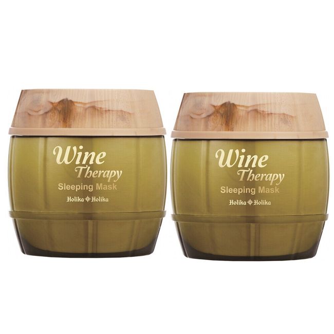 Holika Holika Wine Therapy Sleeping Mask (White Wine) x (2 Pack) 4.07oz/120ml US