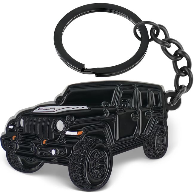 Novastar Car Keychain Compatible with Jeep Wrangler Accessories, Cool Key Chains for Car Keys Compatible with Jeep Wrangler Keychain