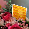 3dRose Greeting Cards - Orange and Yellow Gel Effect Honeycomb Pattern - 12 Pack - Patterns