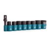 Makita B-54651 9 Piece Cr-Mo 3/8" Square Drive Impact Socket Set