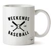 Hippowarehouse Weekends are for Baseball Printed Mug Cup Ceramic 10oz