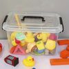 6PCS Stackable Storage Bins,Secure Snap-Lock Lids,Clear Plastic Organizer Boxes