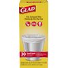 Glad Garbage Small, White, 4 gallons, 30 Count (Pack of 2)