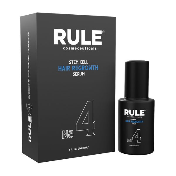 RULE Stem Cell Hair Growth Serum - Natural Hair Growth Oil with Biotin, Castor Oil & DHT Blocker Saw Palmetto for Thicker Fuller Longer Hair Regrowth, Scalp Serum Hair Loss Treatments for Men & Women