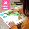 Scribbledo 10 Pack Double Sided Whiteboard Lined Dry Erase Boards for Kids Ru...